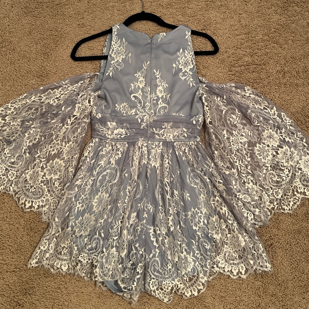 Alice McCall Playsuit Light Blue Lace US SIZE